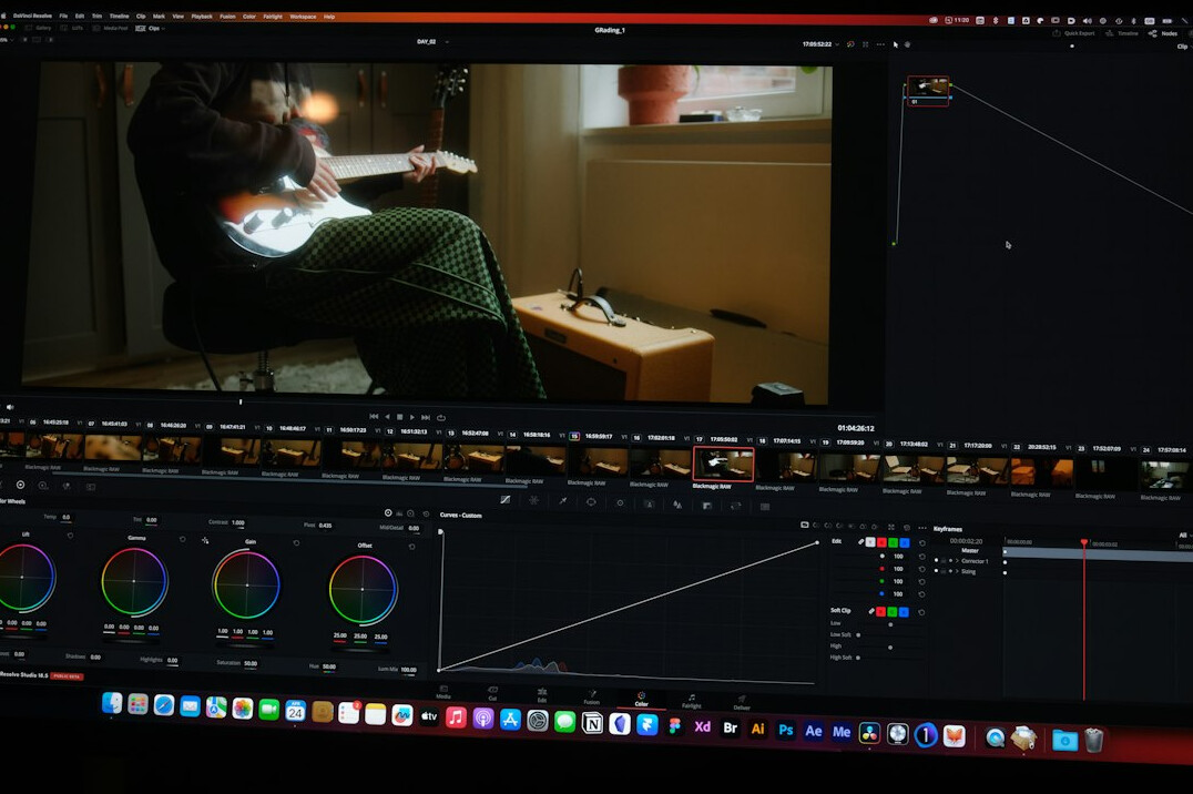video editing software interface
