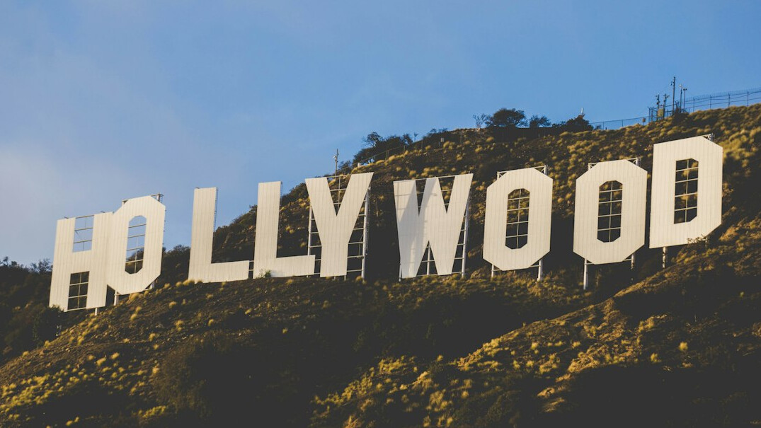 hollywood film set