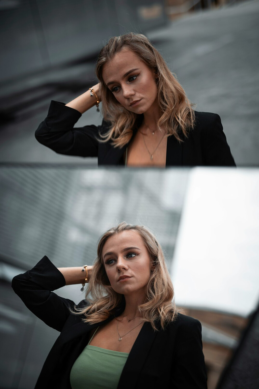 before and after color correction